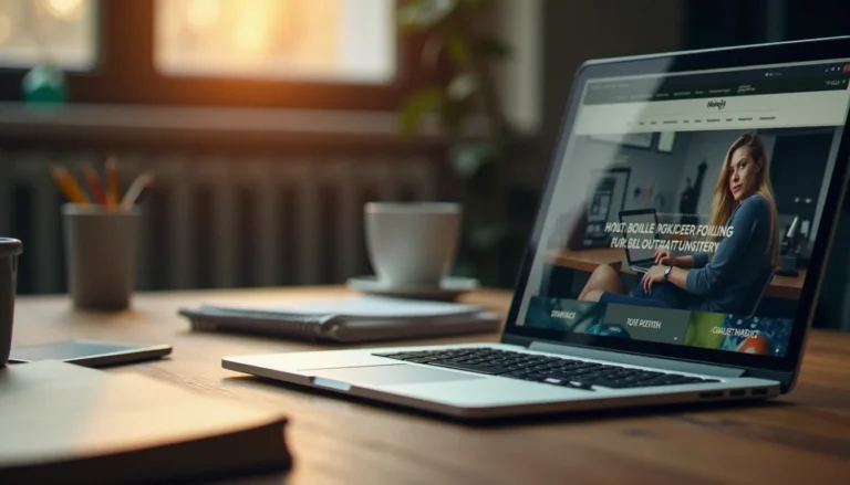Adult Video News : tout comprendre sur l'AVN en 2026 Bureau professionnel avec magazine spécialisé adult video news et ordinateur portable affichant un site d'actualités de l'industrie adulte
