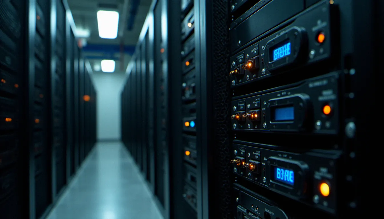 Site web lancé en 2007 : l'année qui a tout changé Baies de serveurs d'un centre de données des années 2000, représentant l'infrastructure des premières plateformes web lancées en 2007
